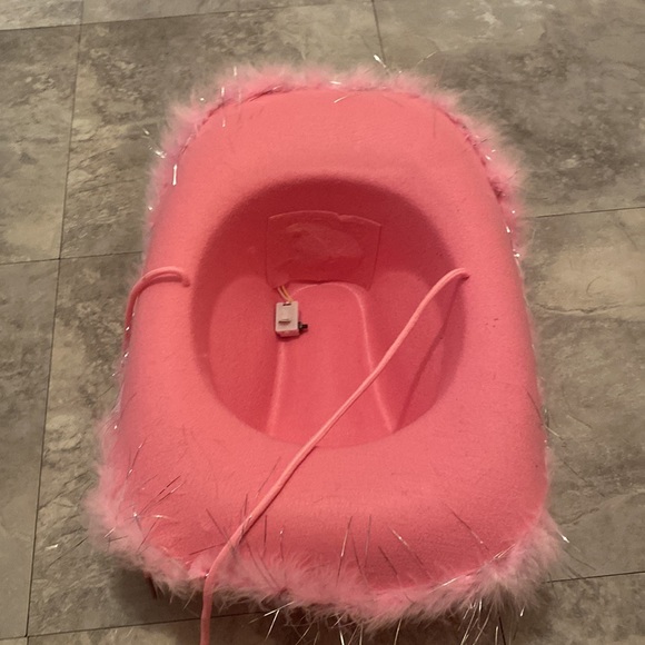 Light up Bright Pink Preppy Cowgirl Hat - Picture 2 of 3